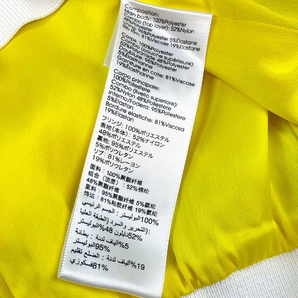 3.1 PHILLIP LIM • Transparent Frame Bomber Jacket in Yellow Multi - Picture 14 of 16